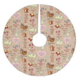 Cosy Hygge The Sound of Music Boho Weihnachten Polyester Weihnachtsbaumdecke