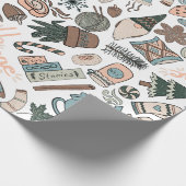 Cosy Hygge Wrapping Paper - Christmas Gift Wrap Geschenkpapier (Ecke)