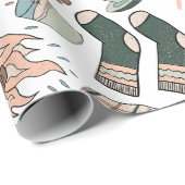 Cosy Hygge Wrapping Paper - Christmas Gift Wrap Geschenkpapier (Rolleneckpunkt)