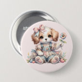Cosy Kawaii Cotattcore Farmcore Farmcore Puppy Sty Button (Vorne & Hinten)