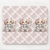 Cosy Kawaii Cotattcore Farmcore Farmcore Puppy Sty Mousepad (Vorne)