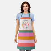 Cosy Kitchen Bright Strip Individuelle Name Holida Schürze (Getragen)