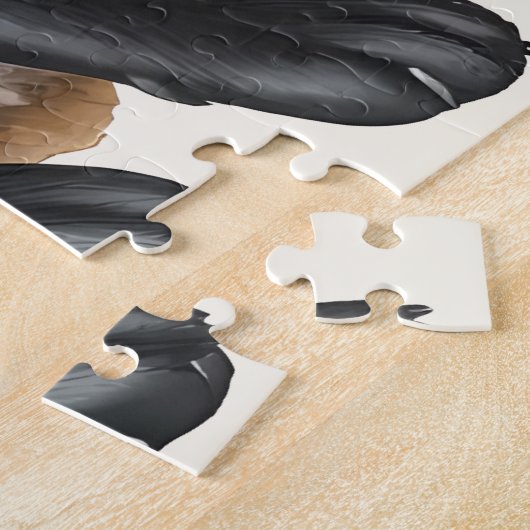 Cosy Labrador Retriever Doppy Welpe Puzzle (Seite)