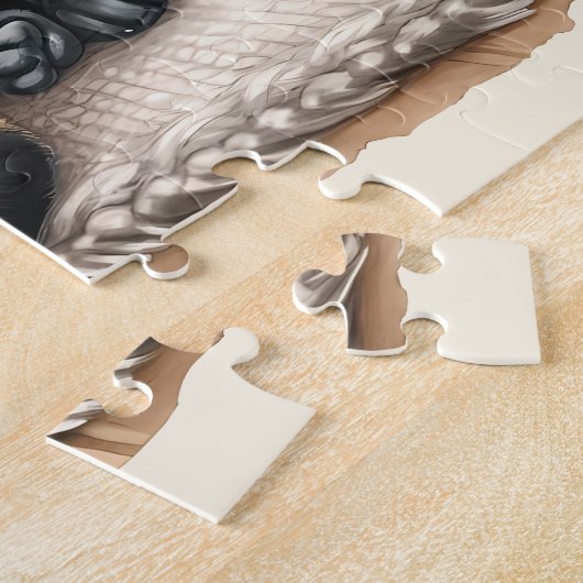 Cosy Labrador Retriever Puppy Doppy Christmas Puzzle (Seite)