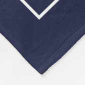 Cosy Lake House Dark Blue Fleecedecke (Ecke)