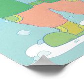 Cosy Little Frog Poster (Ecke)