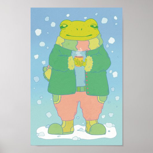 Cosy Little Frog Poster (Vorne)