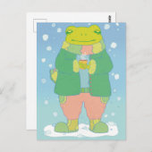 Cosy Little Frog Postkarte (Vorne/Hinten)