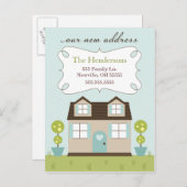 Cosy Little Zuhause Moving Ankündigungen (Vorne/Hinten)