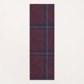 Cosy Maroon Kariert und Swiss Dot Yogamatte (Vorderseite)