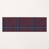 Cosy Maroon Kariert und Swiss Dot Yogamatte (Vorderseite (Horizontal))