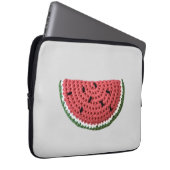Cosy Minimal Oma Vibe Crochet Watermelon Laptopschutzhülle (Vorne Rechts)