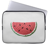 Cosy Minimal Oma Vibe Crochet Watermelon Laptopschutzhülle (Vorderseite)