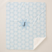Cosy Monogram Snowflake Sherpa Backblanket Sherpadecke (Vorderseite)