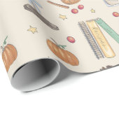 Cosy Moody Autumn Week Geschenkpapier (Rolleneckpunkt)