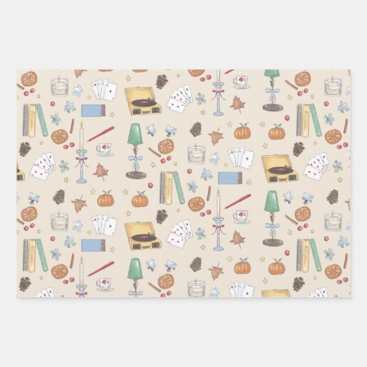 Cosy Moody Autumn Week Geschenkpapier Set (Vorderseite 3)