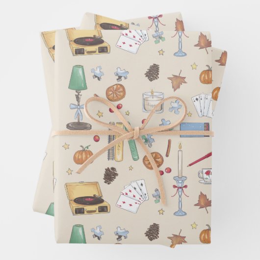 Cosy Moody Autumn Week Geschenkpapier Set (Beispiel)