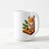 Cosy Morning Coffee Art Sublimation Kaffeetasse (VorderseiteRechts)
