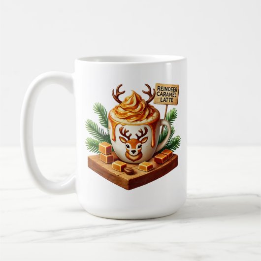 Cosy Morning Coffee Art Sublimation Kaffeetasse (Links)