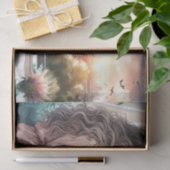 Cosy Morning Urban Girl Decoupage Print Seidenpapier (Geschenk)