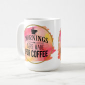Cosy Morning Vibes Kaffeetasse (Vorderseite Links)