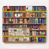 Cosy Mystery Bookshelf Mousepad (Vorne)