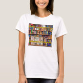 Cosy Mystery Bookshelf T-Shirt (Vorderseite)