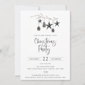 Cosy Nature Weihnachts-Party Einladung (Vorderseite)