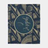 Cosy Nautical Vintag Whale Baby Fleecedecke (Vorderseite)