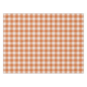Cosy Orange Gingham Herbst Herbst Tischdecke (Vorderseite (Horizontal))
