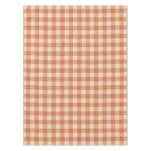Cosy Orange Gingham Herbst Herbst Tischdecke (Vorderseite)
