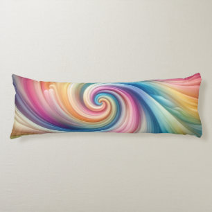 Cosy Pastel Rainbow Spiral Seitenschläferkissen