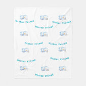 Cosy Penguin Fleece Blanket (Vorderseite)