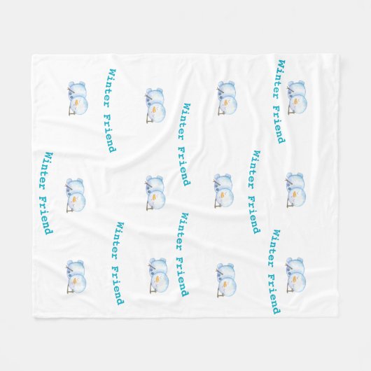 Cosy Penguin Fleece Blanket (Vorderseite (Horizontal))