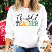 Cosy Pumpkin Danksagend Lehrerin Sweatshirtt für d Sweatshirt