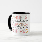 Cosy Pumpkin Patch Graphic T - Shirt Tasse (Vorderseite Links)