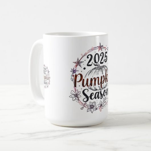 Cosy Pumpkin Season 2025 Tasse - Niedliches Herbst (Vorderseite Links)