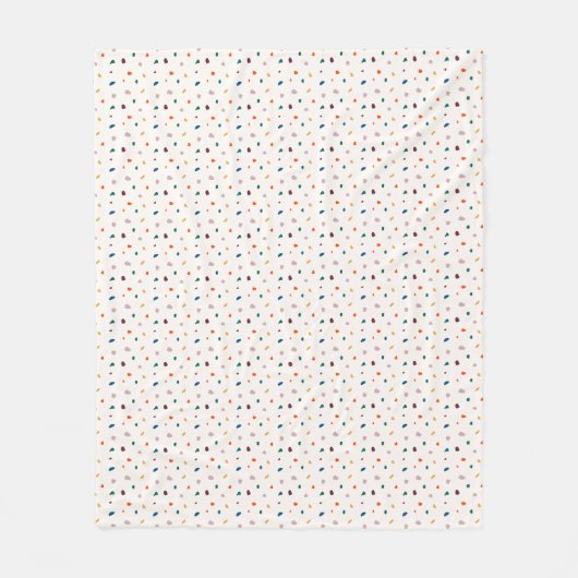 Cosy Retro Terrazzo Fleece Blanket (Vorderseite)