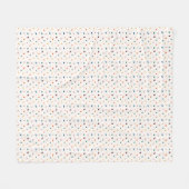 Cosy Retro Terrazzo Fleece Blanket (Vorderseite (Horizontal))