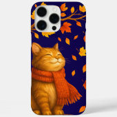 Cosy Royal Blue Autumnal Niedlich Cat Case-Mate iPhone Hülle (Rückseite)