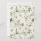 Cosy rustic Candle Christmas Open House Party Einladung (Rückseite)