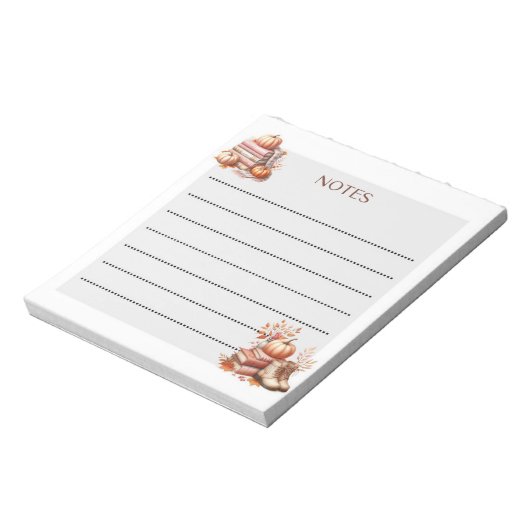 Cosy Scribbles Herbst Notizblock (Rotiert)