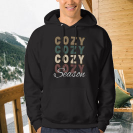 Cosy Season Boho farbige Wiederholungstafpografie Hoodie