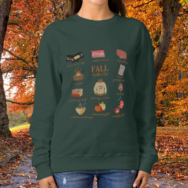 Cosy Selfcare Fall Bucket List Sweatshirt