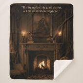Cosy Sherpa Blanket Dark Academia Geschenk des Les Sherpadecke (Vorderseite)