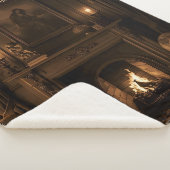 Cosy Sherpa Blanket Dark Academia Geschenk des Les Sherpadecke (3/4)