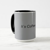 Cosy Sips Coffee Tasse - Grau Edition (Vorderseite Links)