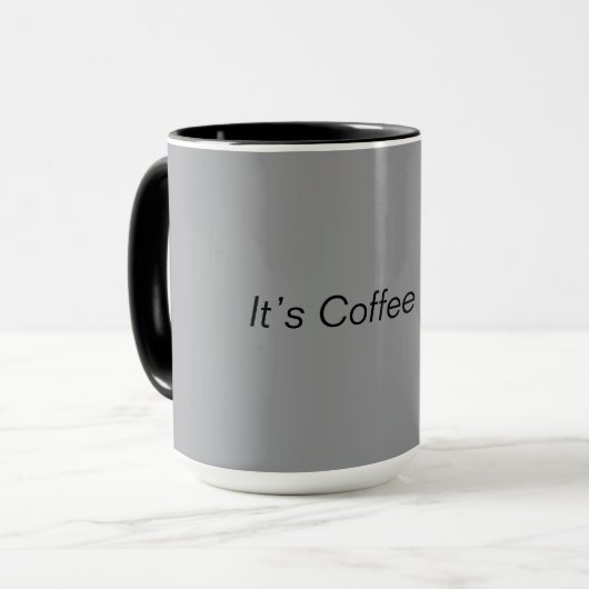 Cosy Sips Coffee Tasse - Grau Edition (Vorderseite Links)