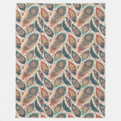 Cosy Stammeskultur geometrische Blanket Boho Muste Fleecedecke (Vorderseite)