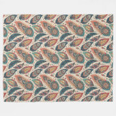 Cosy Stammeskultur geometrische Blanket Boho Muste Fleecedecke (Vorderseite (Horizontal))